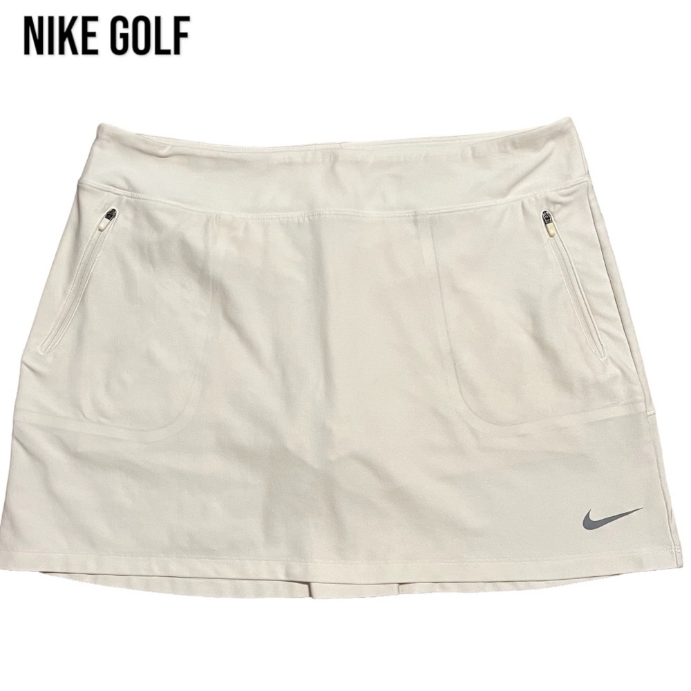NIKE GOLF TOUR PERFORMANCE DRI-FIT SKORTS Women’s Large TENNIS PICKLEBALL White
